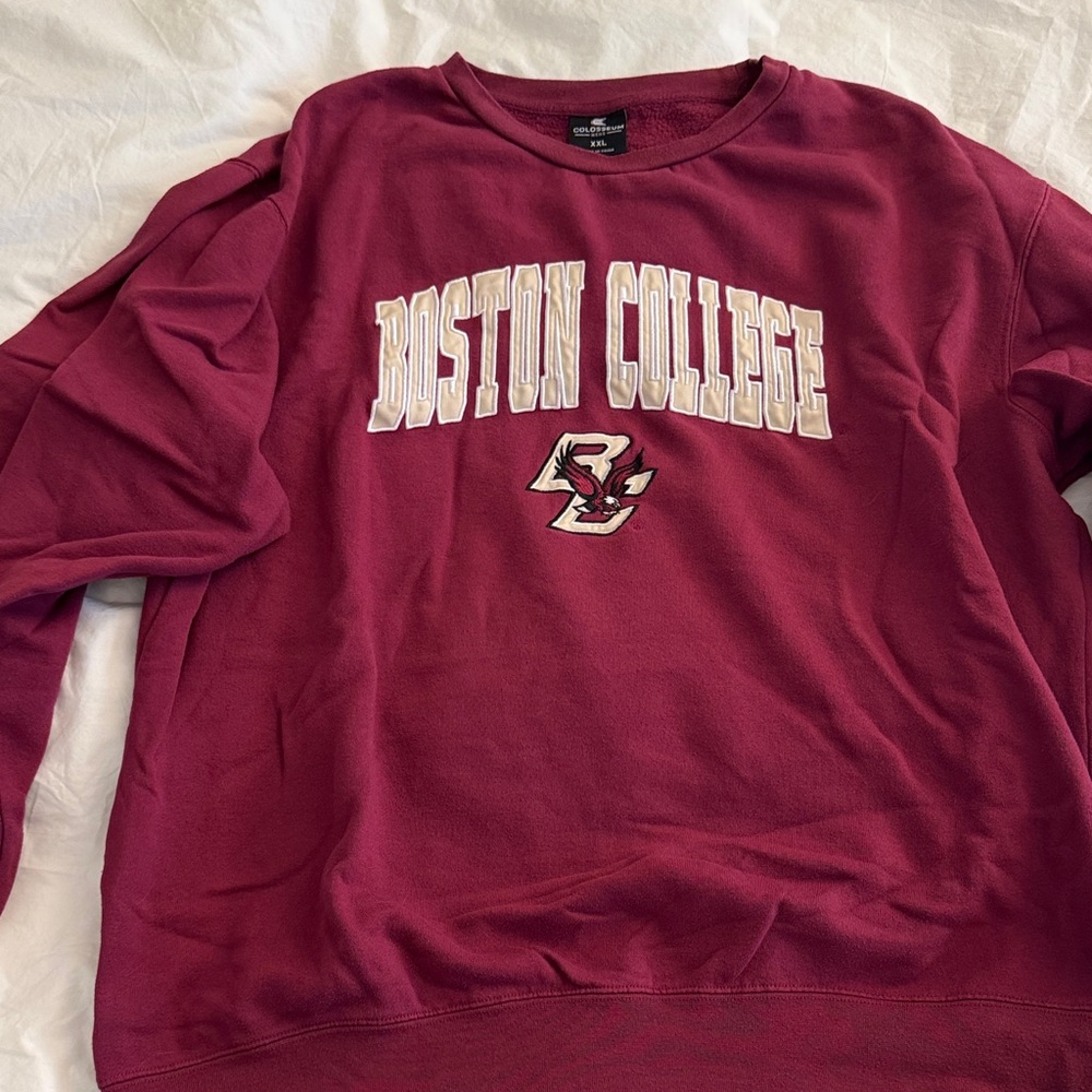 Colosseum Maroon Boston College BC Crewneck Sweatshirt